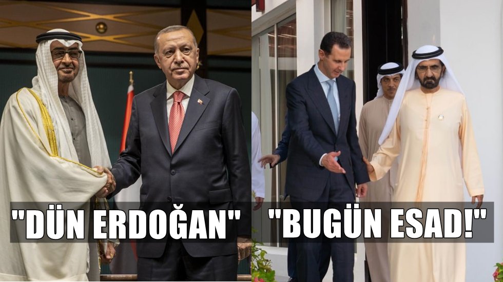BAE için fark etmez! Geçen ay Erdoğan, bu ay Esad...