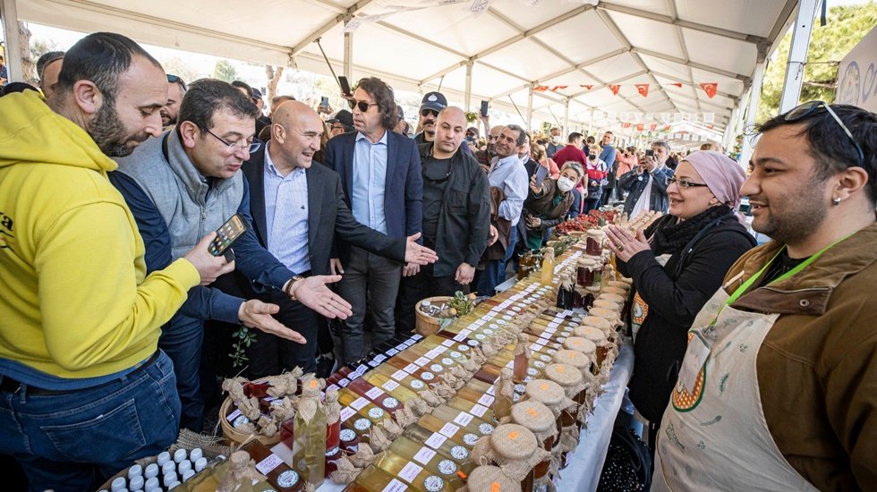 Başkanlar Alaçatı Ot Festivali’ne katıldı