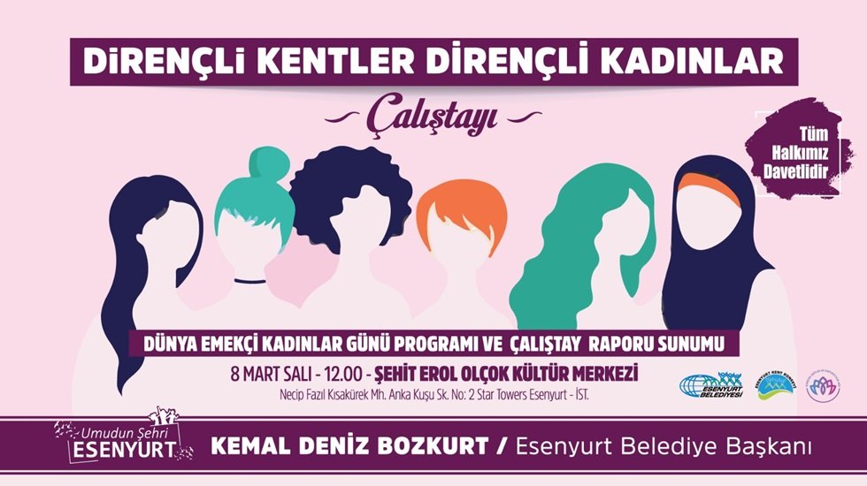 ‘Dirençli Kentler Dirençli Kadınlar’ Çalıştayı bugün başlıyor