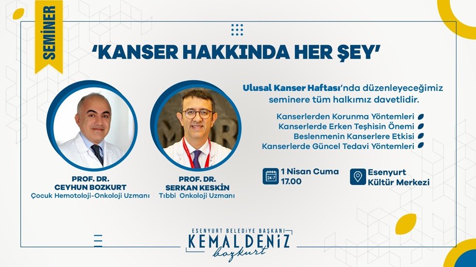Esenyurt’ta kanser hakkında anlamlı seminer