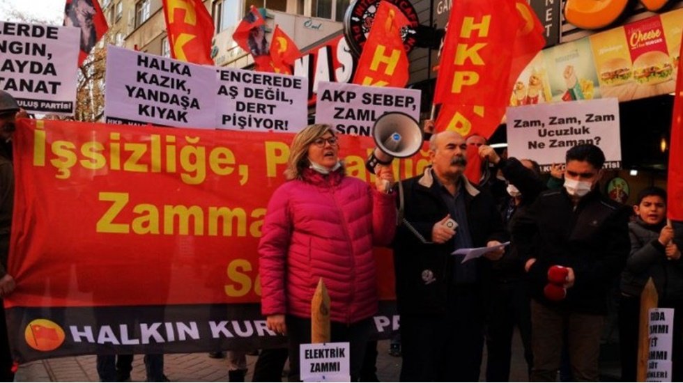 HKP, zamlara ve hayat pahalılığına karşı sokağa &ccedil;ıktı