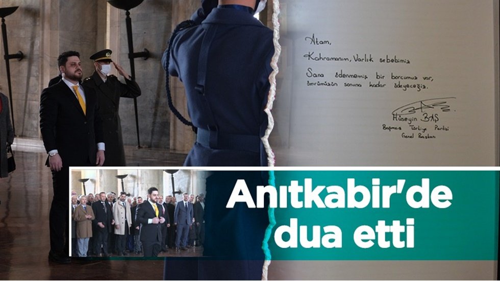 H&uuml;seyin Baş Anıtkabir&rsquo;de: &ldquo;Sana &ouml;denmemiş bir borcumuz var&rdquo;