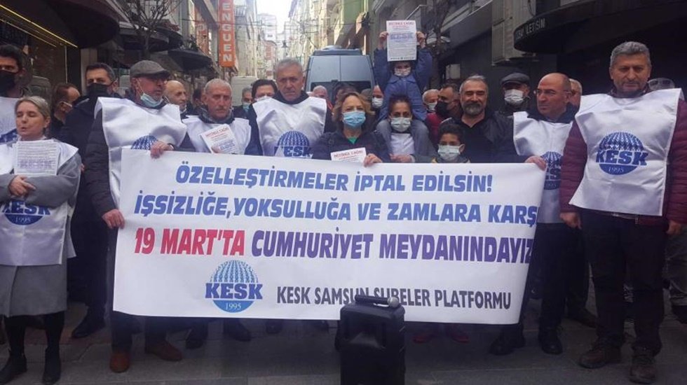 KESK&rsquo;den &lsquo;Ge&ccedil;inemiyoruz Mitingi&rsquo;ne &ccedil;ağrı&hellip;