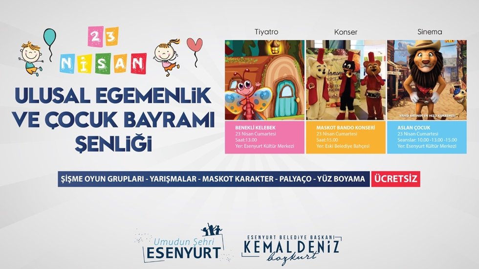 Esenyurt&rsquo;ta 23 Nisan coşkusu &ldquo;&Ccedil;ocuk Şenliği&rdquo; ile yaşanacak