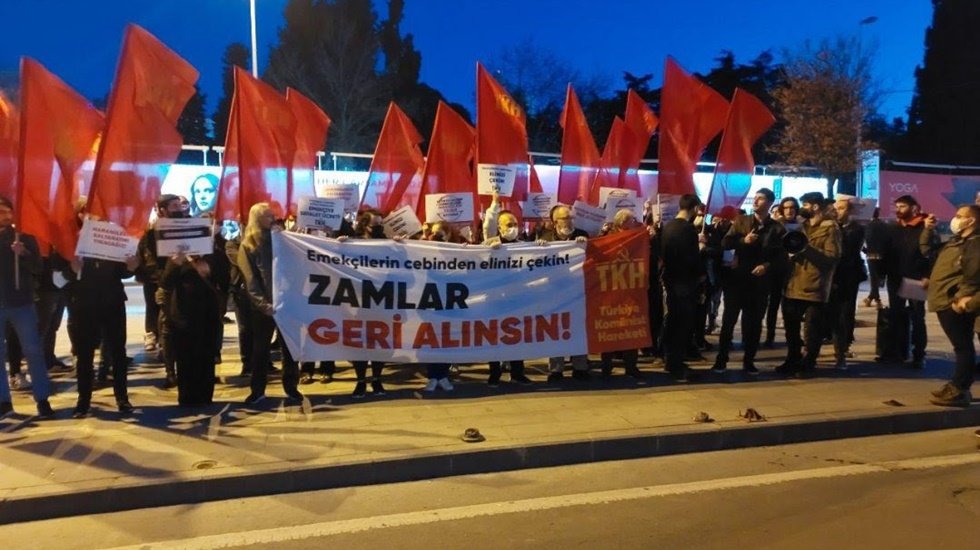 İstanbul'da ulaşım zamlarına karşı THK&rsquo;den eylem