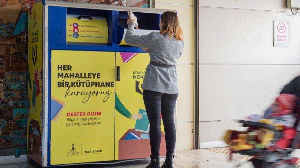 Kampanya destek noktaları &ccedil;oğaldık&ccedil;a kitap bağışı daha kolaylaşıyor