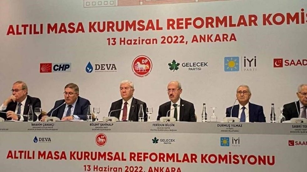 Altılı Masa&rsquo;nın &nbsp;'Kurumsal Reformlar Komisyonu'nundan a&ccedil;ıklama