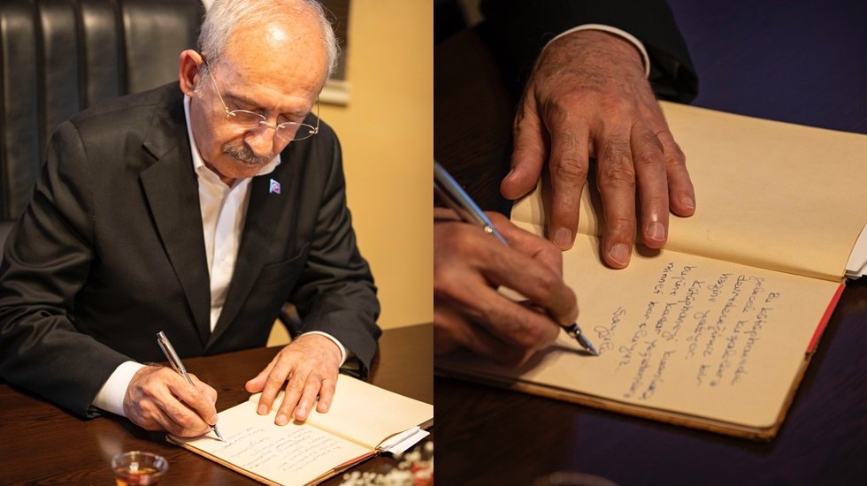 Atat&uuml;rk ve İn&ouml;n&uuml;&rsquo;den 80 yıl sonra Kılı&ccedil;daroğlu CHP Lideri sıfatıyla İzmir Milli K&uuml;t&uuml;phanesi&rsquo;nde