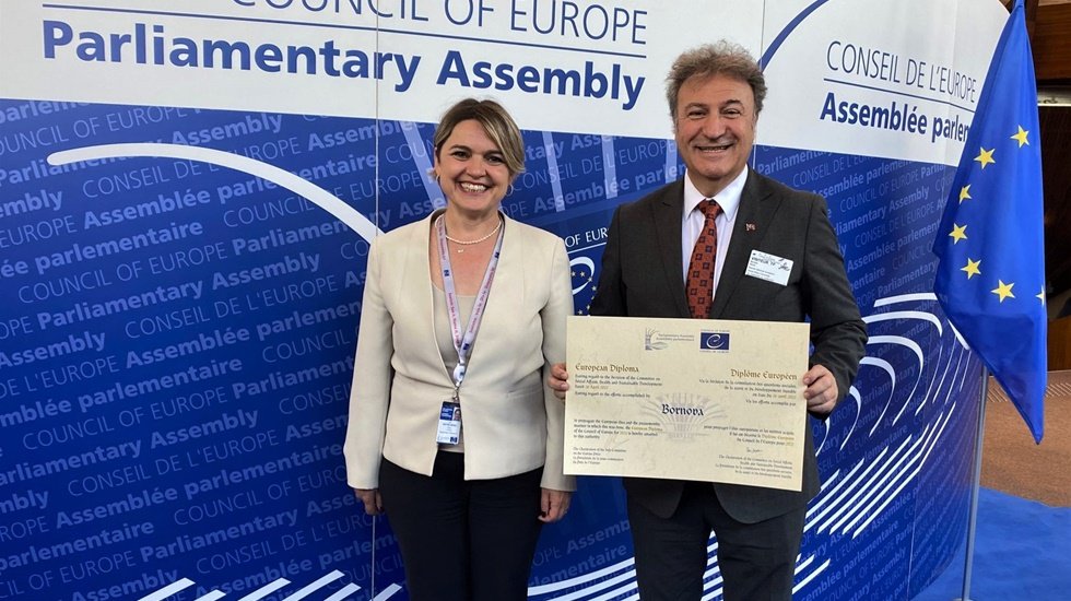 Avrupa Konseyi Parlamenterler Meclisi&rsquo;nden Bornova&rsquo;ya &ouml;d&uuml;l