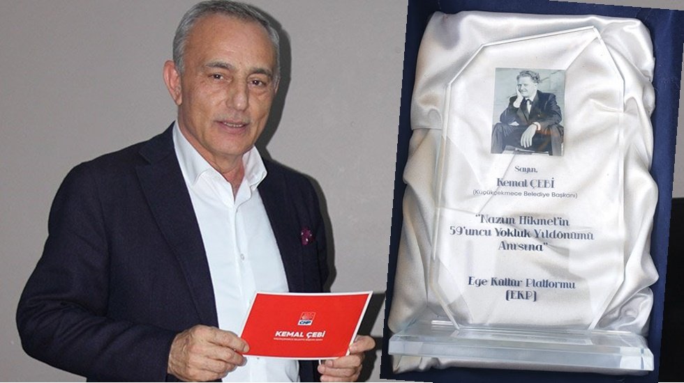 Başkan Çebi’ye ‘Nâzım Hikmet’i Yaşatanlar’ Onur Ödülü