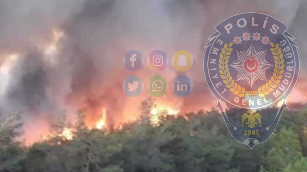 EGM: Marmaris'teki yangınla ilgili paylaşımlara işlem başlatıldı