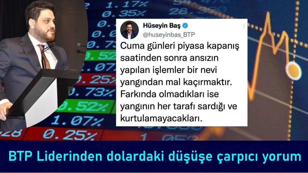 H&uuml;seyin Baş&rsquo;tan dolardaki d&uuml;ş&uuml;şe &ccedil;arpıcı yorum