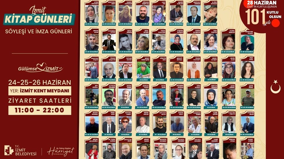 İzmit Kitap G&uuml;nleri bug&uuml;n başlıyor