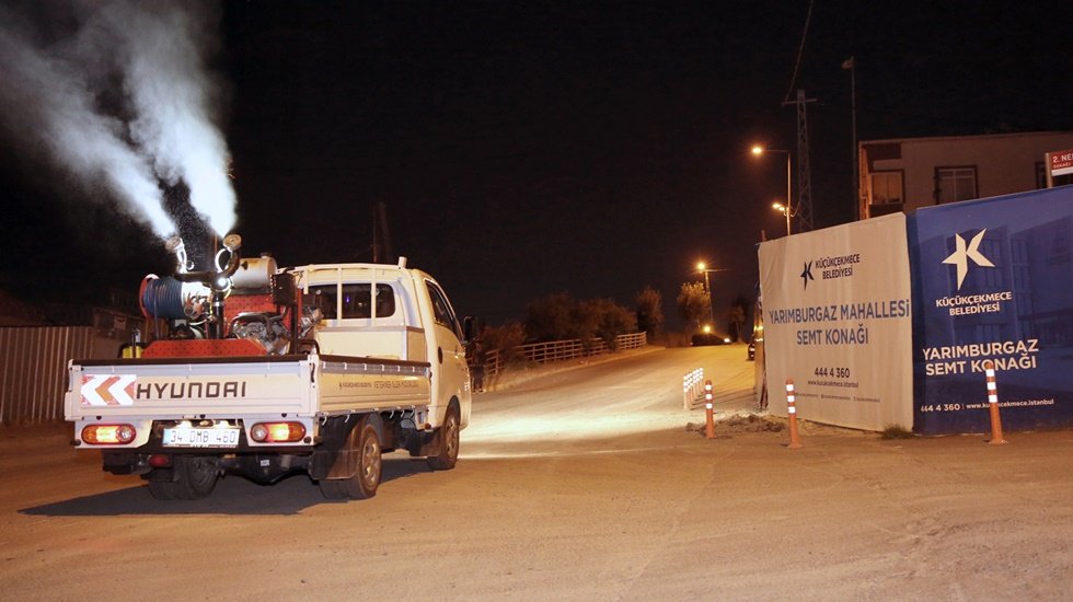 Küçükçekmece Belediye ekipleri sivrisineksiz geceler için çalışıyor…
