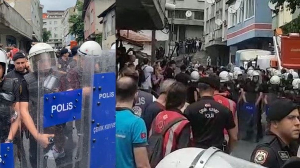 Okmeydanı Fetihtepe Mahallesine kentsel d&ouml;n&uuml;ş&uuml;m i&ccedil;in polis m&uuml;dahalesi