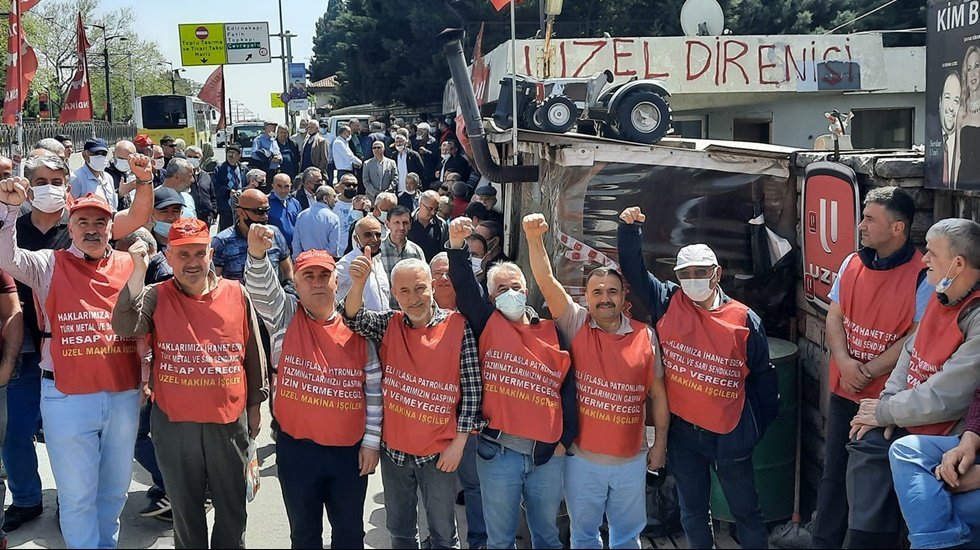 15 yılıdır s&uuml;ren direnişin adı; Uzel iş&ccedil;ileri&hellip;.