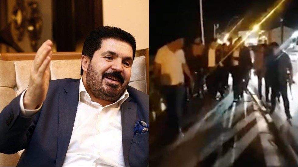 AKP&rsquo;li Belediye Başkanı ve yakınları Ağrı sokaklarında Kalaşinkofla gezdi