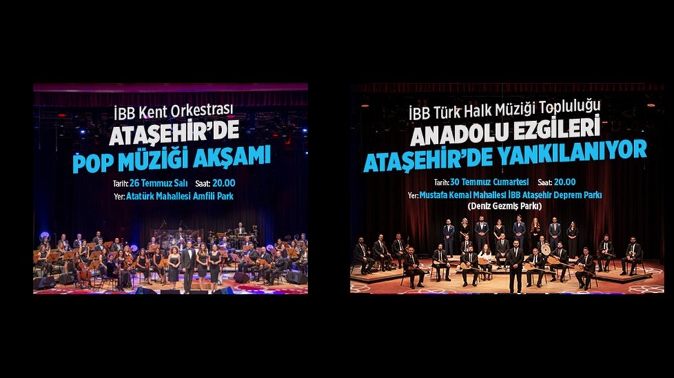 Ataşehir’de açık hava konserleri başlıyor