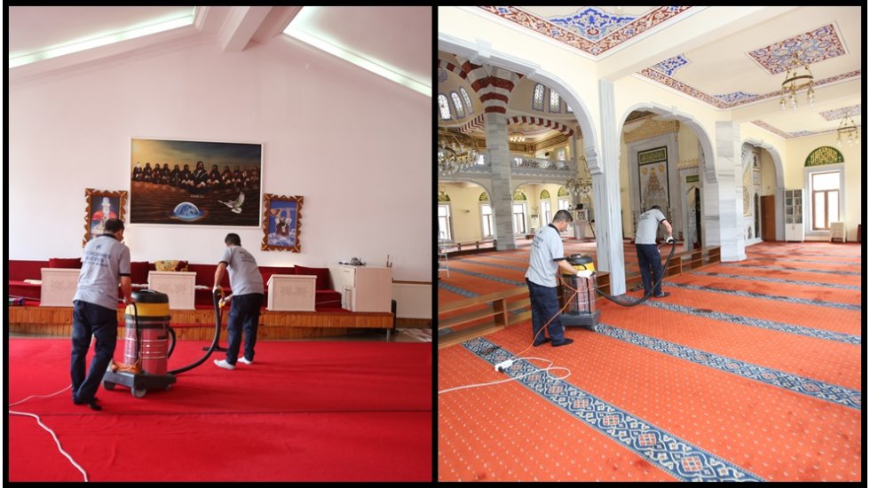 Küçükçekmece’deki Cami ve Cemevleri Bayrama hazır