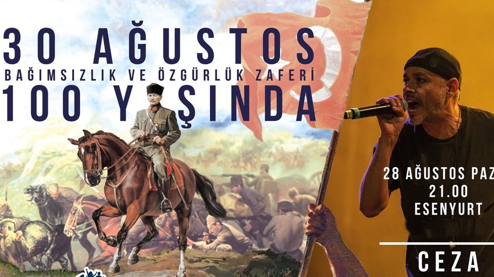 30 Ağustos Esenyurt’ta Ceza konseri ile kutlanacak