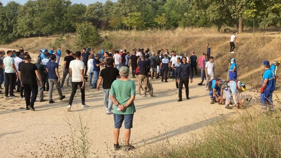 AKP'li Üsküdar Belediyesi, polislerle Validebağ Korusu'na girdi