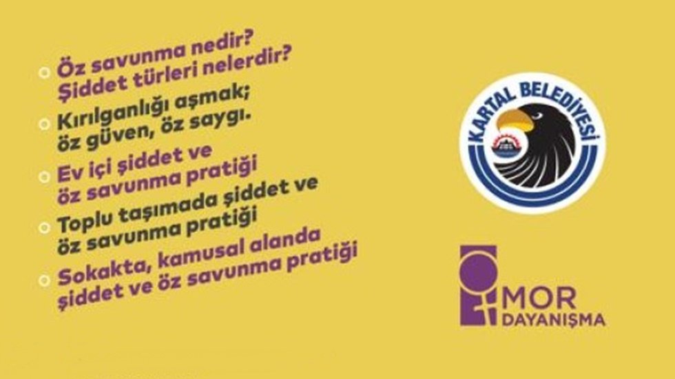 Kartal’da kadınlar için ‘Öz Savunma Atölyesi’nin yeni kayıtları başlıyor