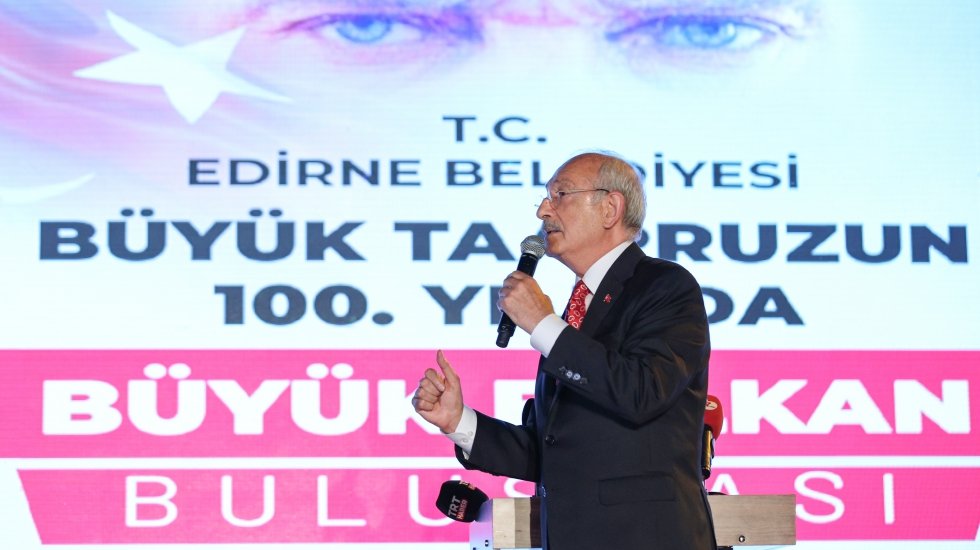 Kılı&ccedil;daroğlu Edirne'de konuştu: Devlet bir kişiye teslim edilemez