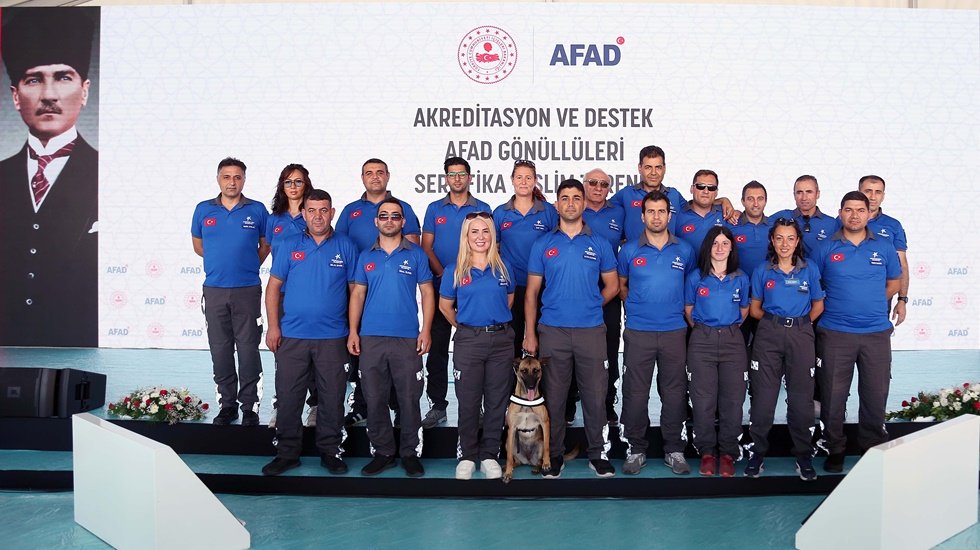 Marmara Depreminin 23. Yıldönümünde AFAD’dan akreditasyon sertifika töreni
