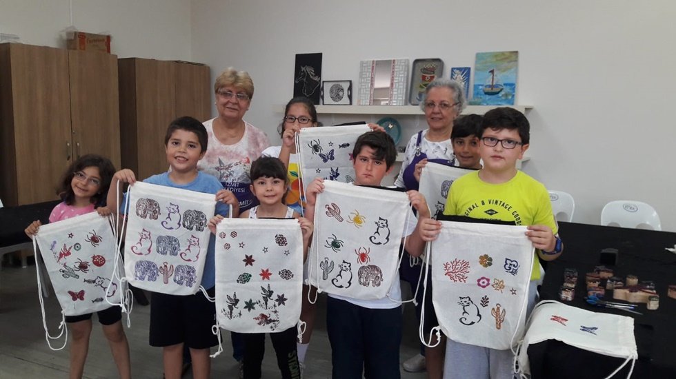 Minikler Tokat baskı at&ouml;lyesinde...