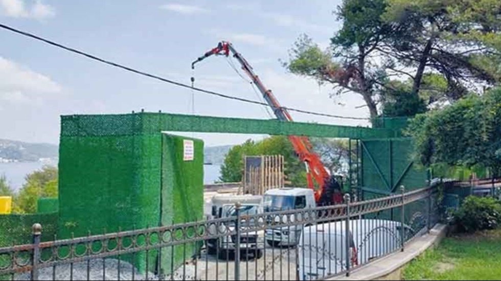 Nam-ı diğer ‘Beşli çete üyesi Günal’ın Boğaz'daki 'kaçak villa inşaatı' devam ediyor
