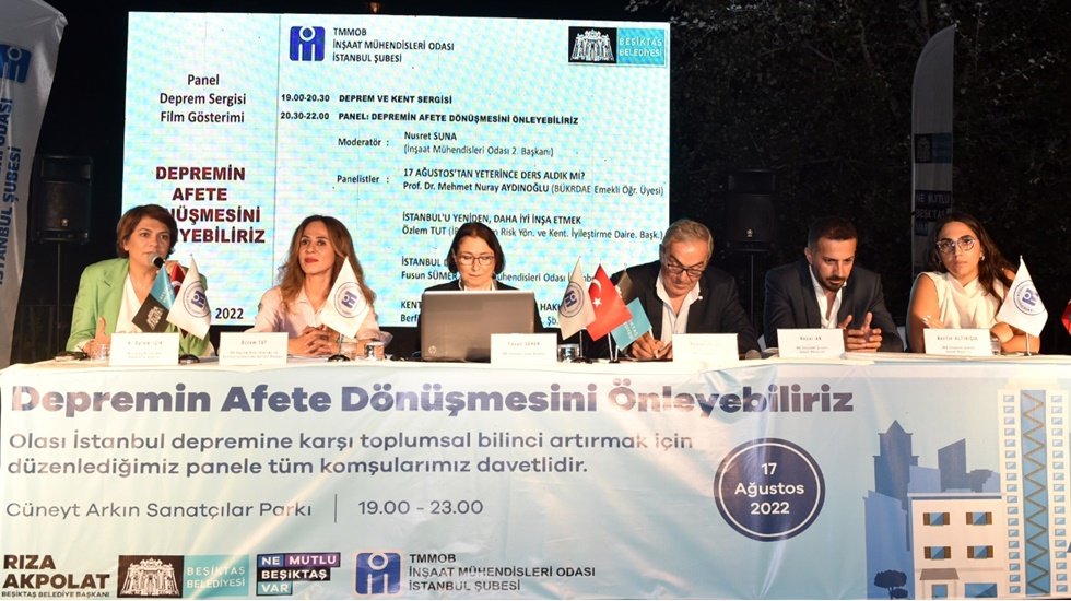 Olası İstanbul depremine karşı Beşiktaş’ta farkındalık paneli…