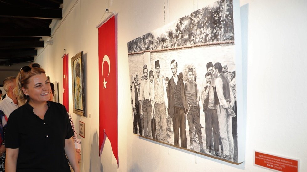 Ressamların fır&ccedil;asından &lsquo;Milli M&uuml;cadele&rsquo; ruhu...