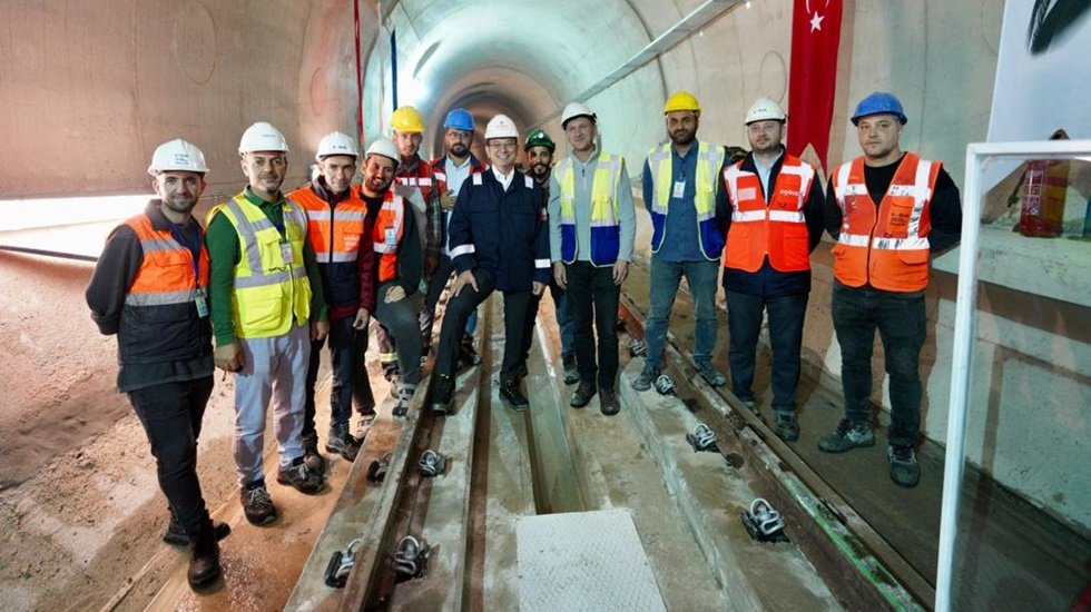 Çekmeköy–Sancaktepe-Sultanbeyli metro hattındaki ray kaynatma çalışmaları başladı...