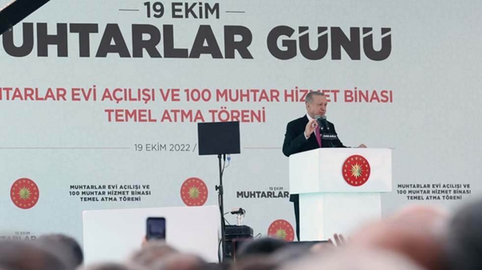 Erdoğan muhtarlara seslendi: 'Sizler beni cumhurbaşkanı yaptınız'