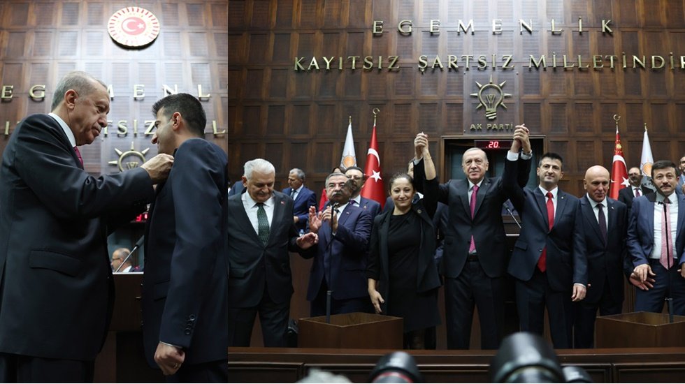 Mehmet Ali &Ccedil;elebi AKP grup toplantısında boy g&ouml;sterdi&hellip;