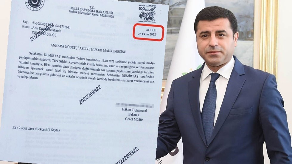 Demirtaş&rsquo;ın avukatı, 'Hani mahkemelere emir verilemiyordu!' dedi ve 'general' imzalı yazıyı paylaştı