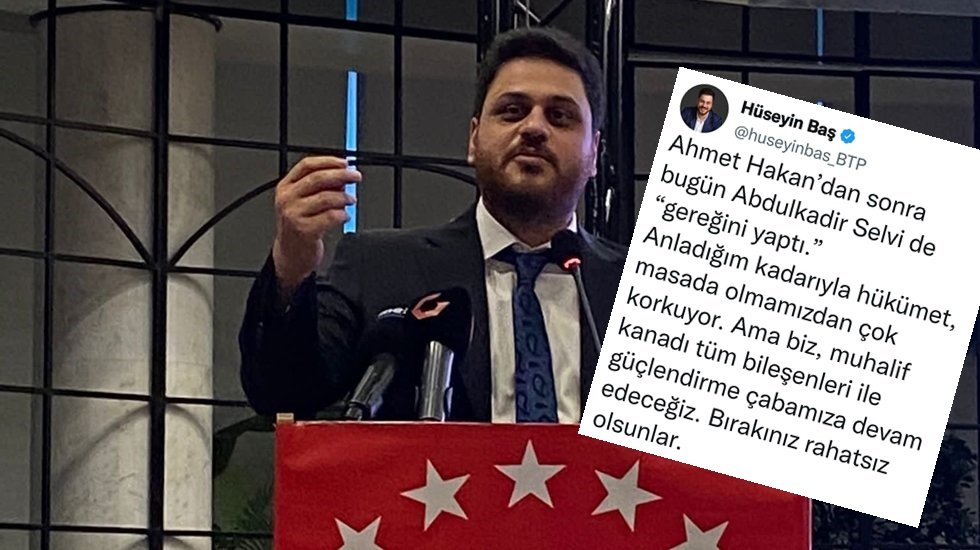 H&uuml;seyin Baş: H&uuml;k&uuml;met, 6'lı masada olmamızdan &ccedil;ok korkuyor!