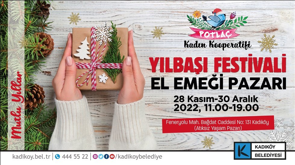 Kadıköy Atıksız Yaşam Pazarı’nda Potlaç yılbaşı festivali başladı
