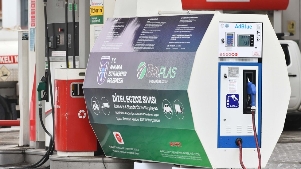 ABB &uuml;retimi dizel egzoz sıvısı &ldquo;Belblue&rdquo; akaryakıt istasyonlarında satışta