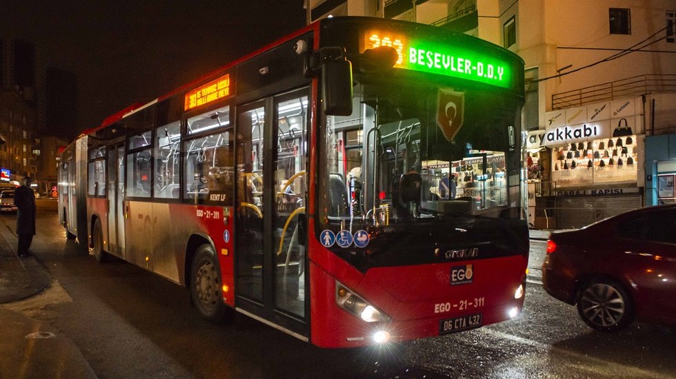 Ankara'da toplu ulaşıma yılbaşı gecesi d&uuml;zenlemesi
