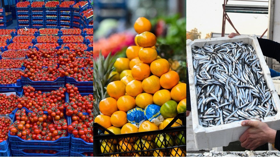 Ankaralılar kasım ayında en &ccedil;ok hamsi, mandalina ve domates t&uuml;ketti