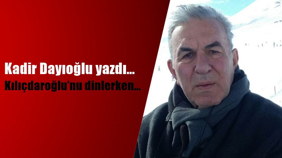 Kılı&ccedil;daroğlu&rsquo;nu dinlerken&hellip;