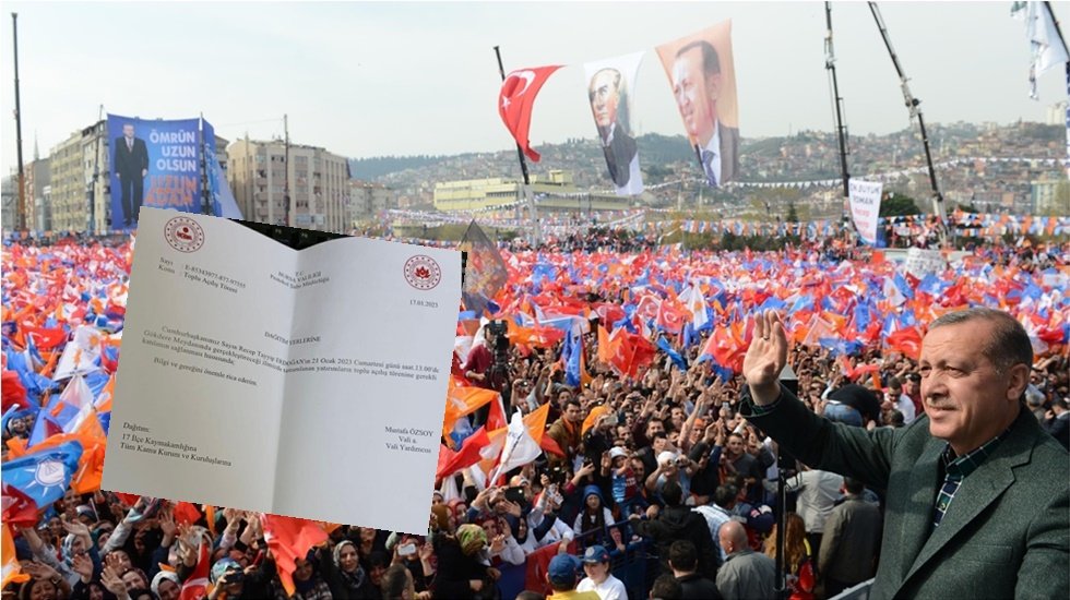 Valilik Erdoğan'ın mitingi i&ccedil;in seferber oldu