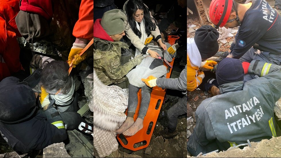 Antalya B&uuml;y&uuml;kşehir İtfaiyesi 53 kişiyi enkazdan &ccedil;ıkardı