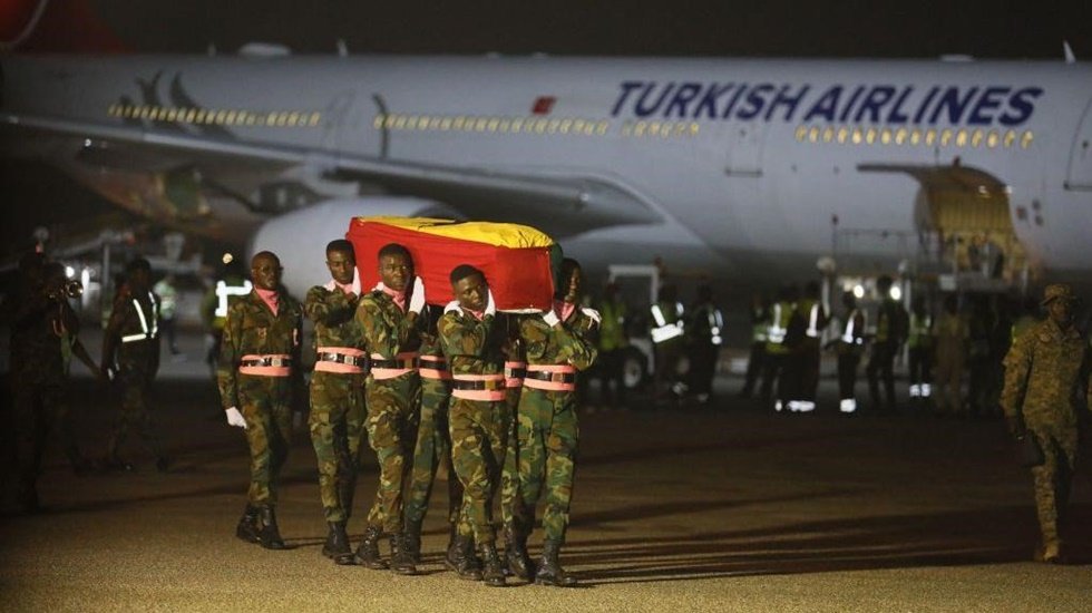 Depremde yaşamını yitiren Christian Atsu'nun cenazesi &uuml;lkesi Gana&rsquo;da resmi t&ouml;renle karşılandı
