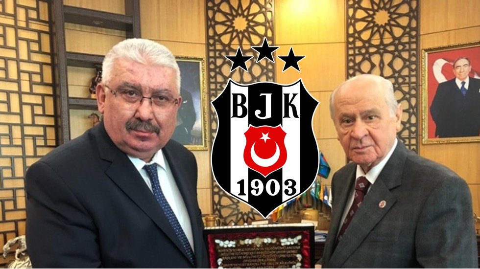 Devlet Bah&ccedil;eli ve Semih Yal&ccedil;ın taraftarlarının 'H&uuml;k&uuml;met istifa' sloganı attığı Beşiktaş'tan istifa etti