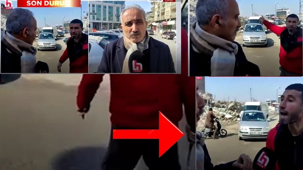 Halk TV ekibine canlı yayında &ccedil;eki&ccedil;li saldırıya kınama: 'Bir &uuml;lkede &ouml;zg&uuml;rl&uuml;k basın ile başlar basın ile biter'