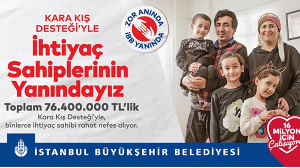 İBB’den 76.400 aileye destek 