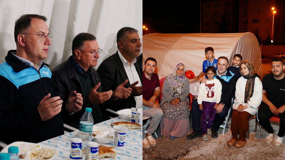 Çalık, ilk iftarı Hatay'daki depremzedelerde birlikte yaptı