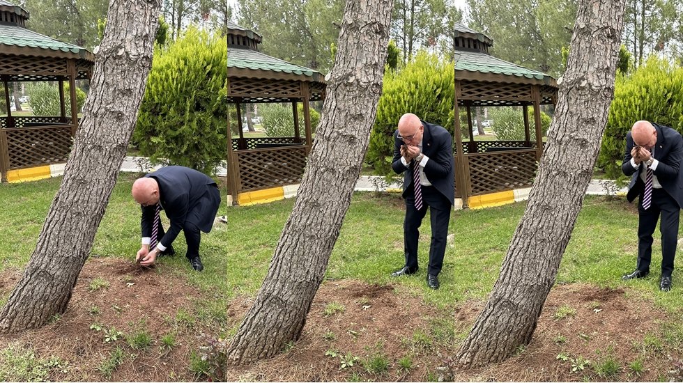 CHP&rsquo;li Tanal, Urfa&rsquo;ya gelir gelmez toprağı avu&ccedil;layıp &ouml;pt&uuml;